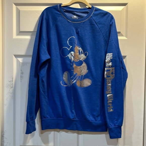 Walt Disney World Mickey Mouse Silver Sweatshirt XL - Picture 1 of 7
